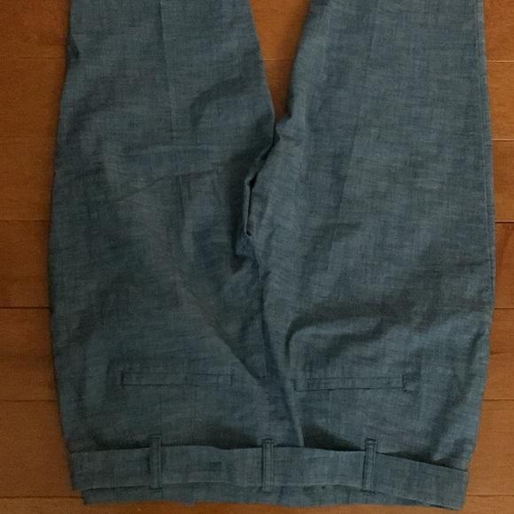 NWOT chambray high waisted pants - Picture 5 of 7